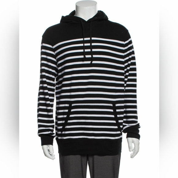 Polo Ralph Lauren black and white striped hoodie - Picture 1 of 10
